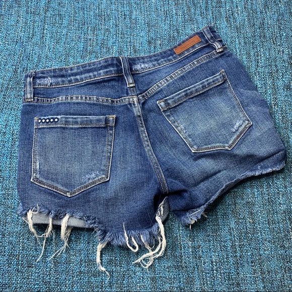 Blank NYC Distressed Tomboy Denim Shorts - Picture 3 of 5